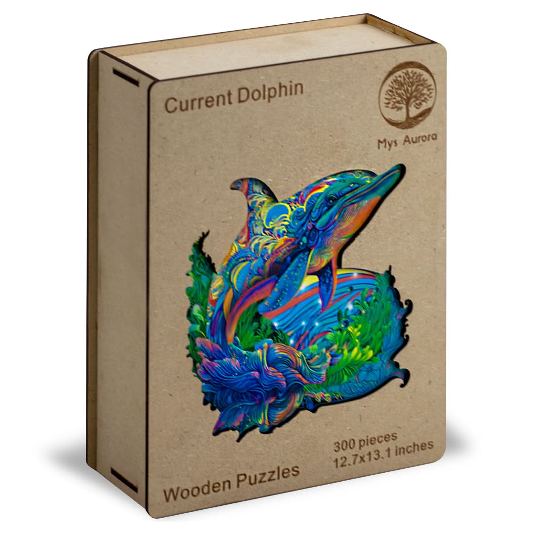 Puzzle de Madera de 300 Piezas Diseño Delfin
