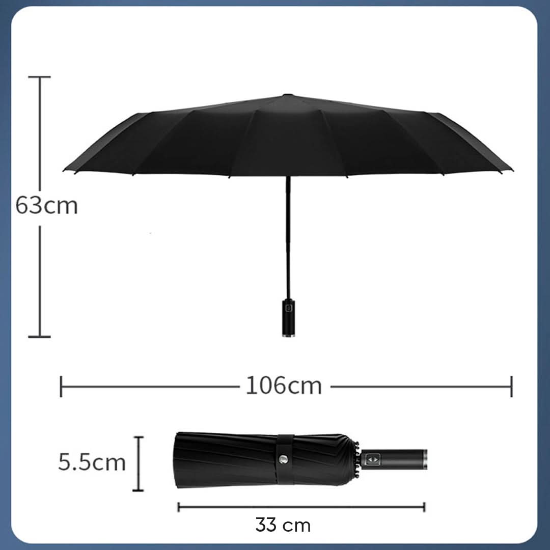 Paraguas Plegable Totalmente Automático de 16 Varillas