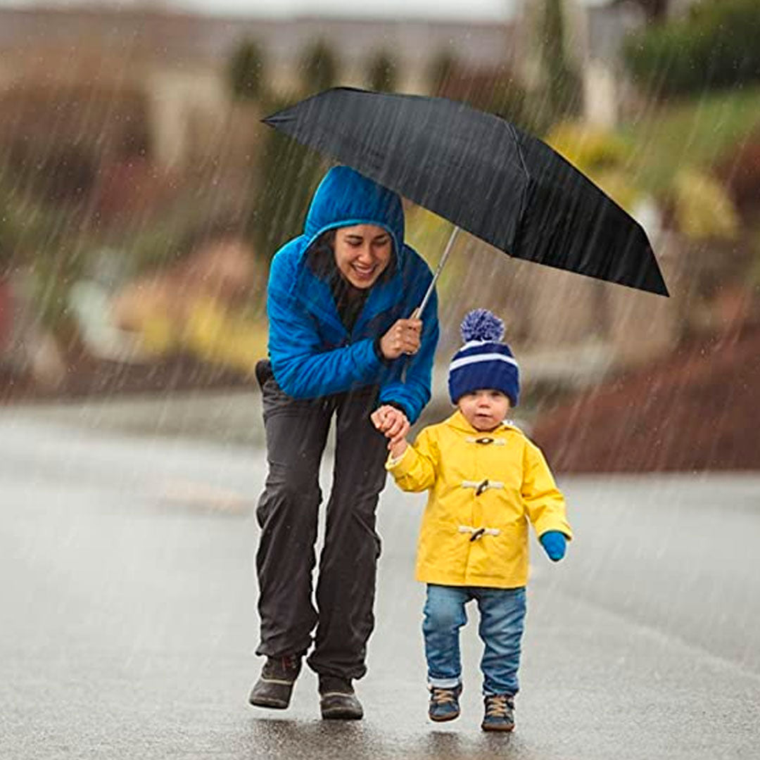 Mini Paraguas Plegable en Estuche Black Coating