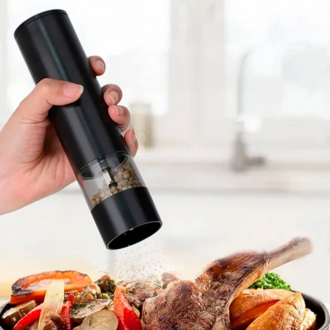 Set de 2 Molinillo Recargable Automatico con 4 Tipo Molienda