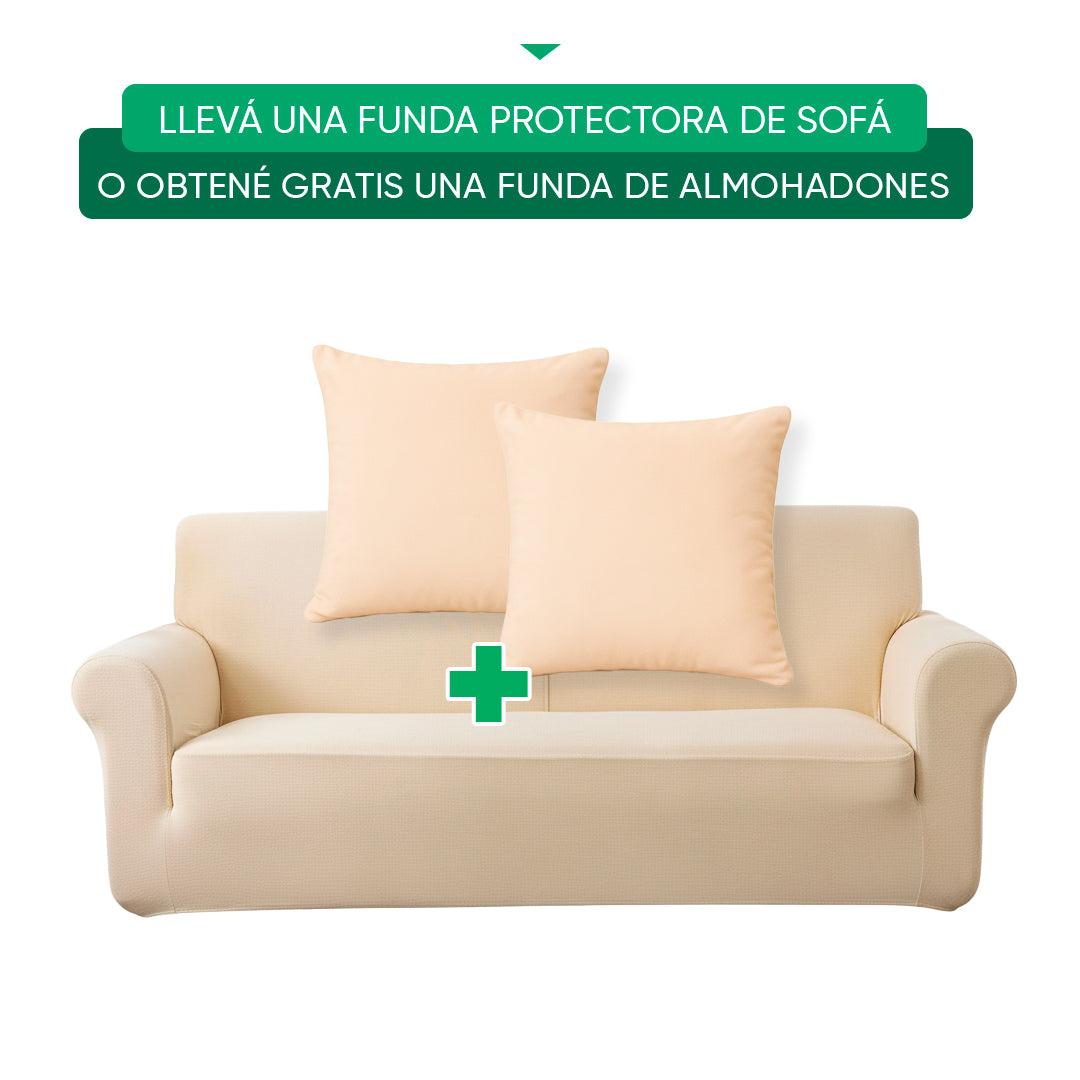 Oferta 1 Funda Protectora de Sofa + 2 Fundas de Almohadones de Regalo