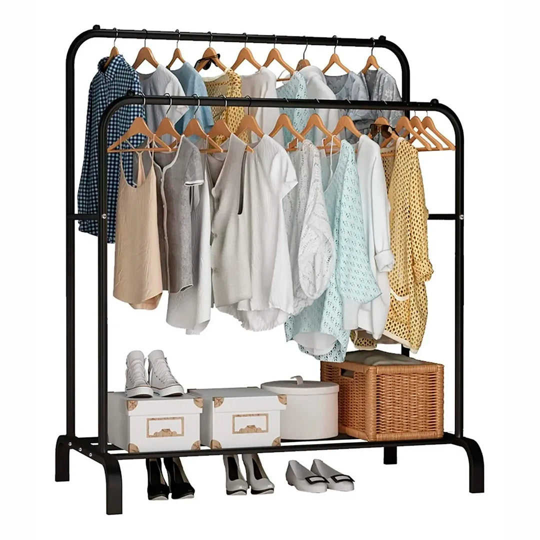 Perchero Multifuncional Doble con Zapatera