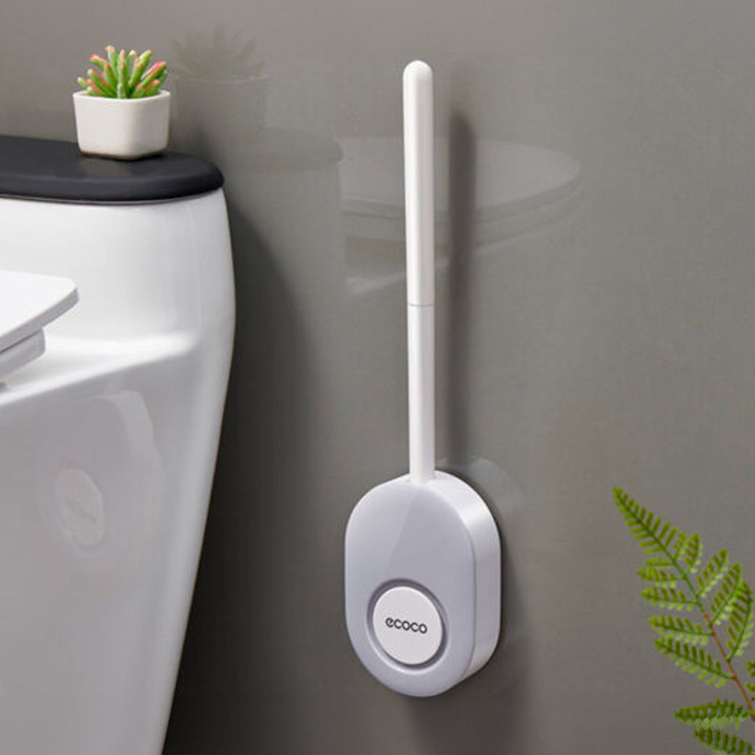 Cepillo Escobilla Anti Olores Limpia Inodoro Silicona ECOCO