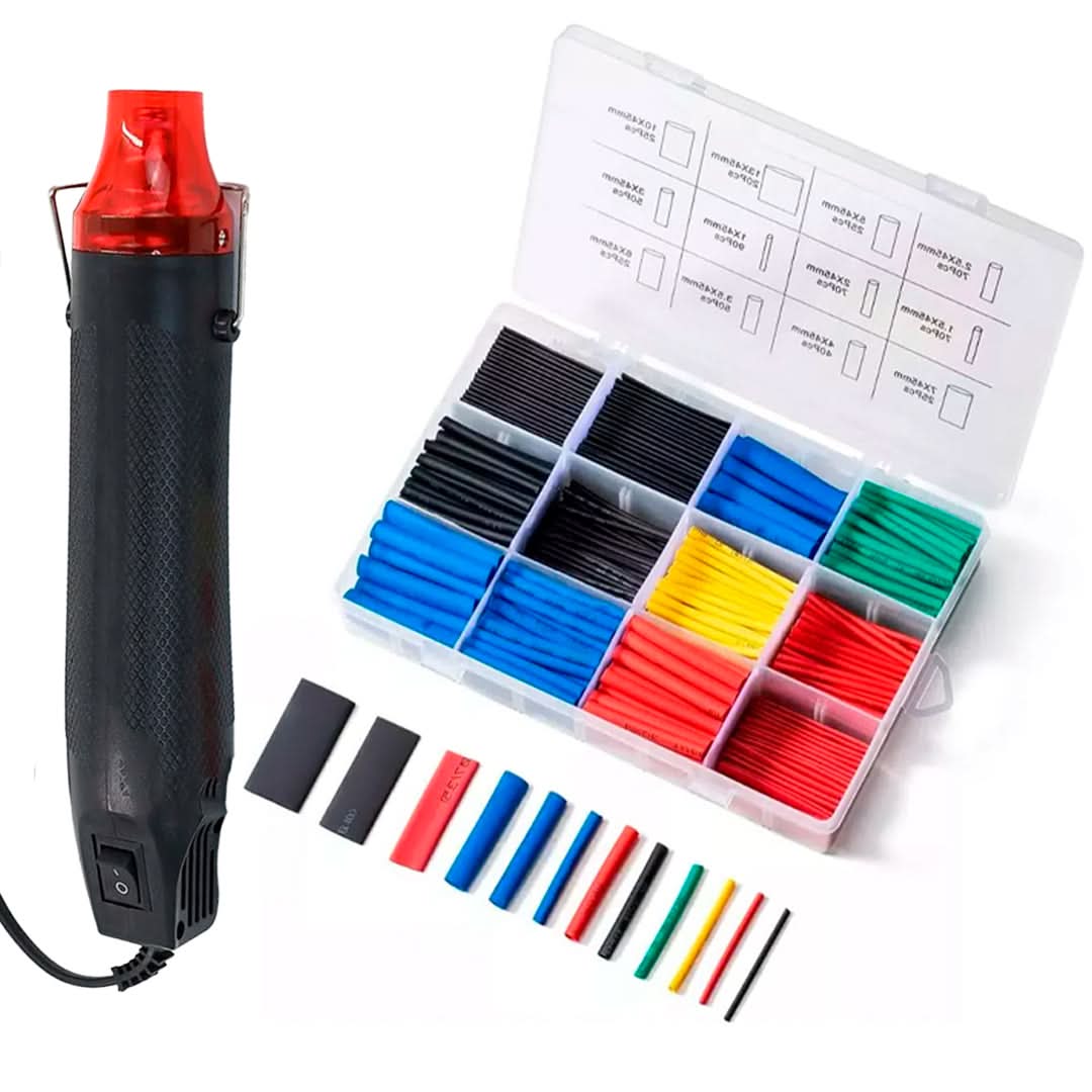 Kit de Pistola de Calor con Tubos Termocontraibles