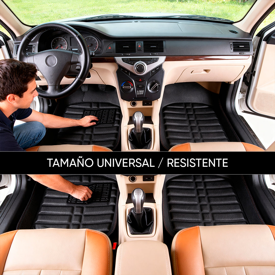 Alfombra Universal de Auto Premium Pvc 5 Piezas