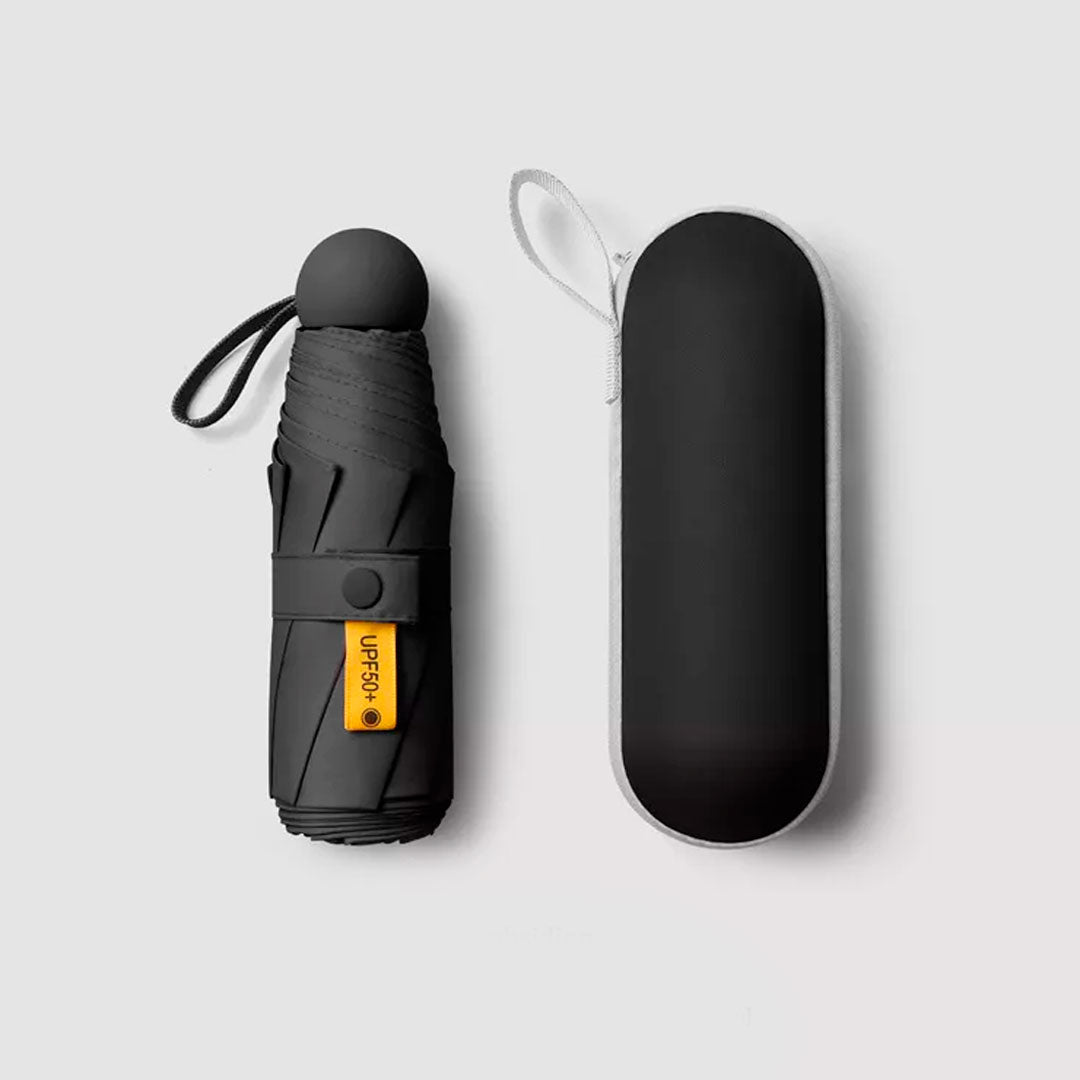 Mini Paraguas Plegable con Estuche UPF50+
