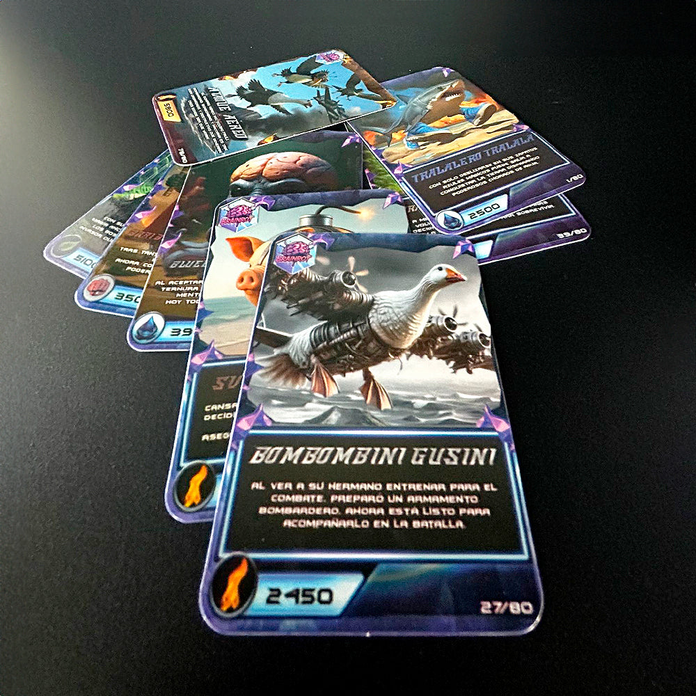 Juego de 8 Cartas Brainrot Coleccionables
