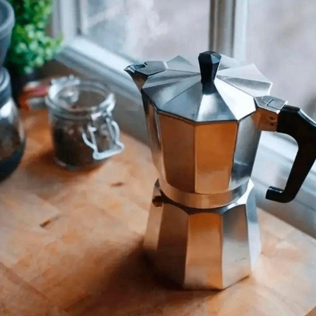 Cafetera Italiana Aluminio 600ml 12t Plata Varenna