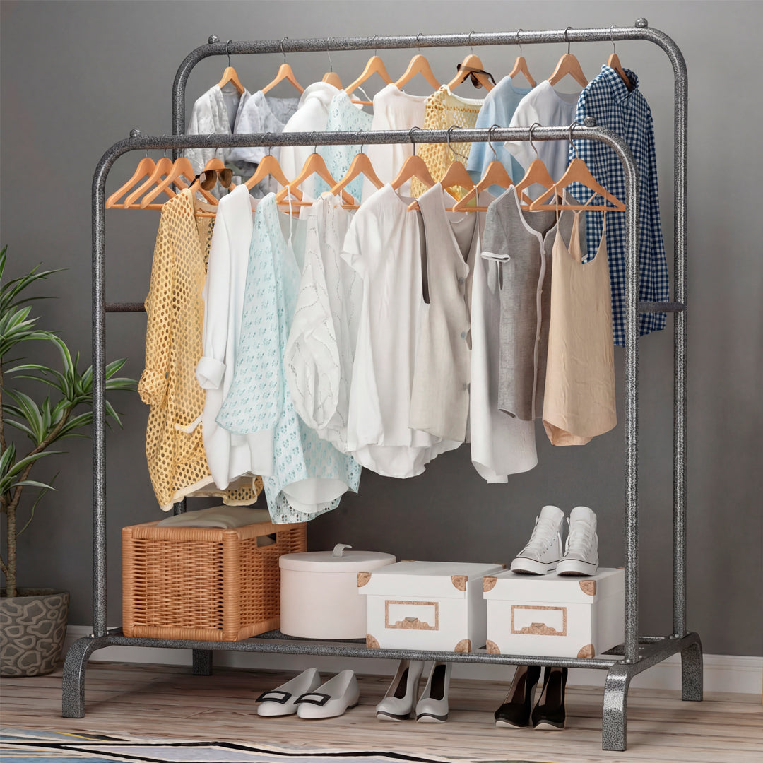 Perchero Multifuncional Doble con Zapatera