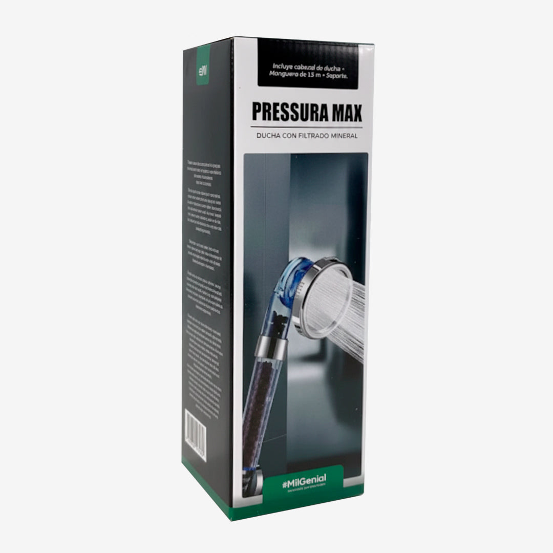 Ducha Pressura Max Con Manguera y Soporte MilGenial