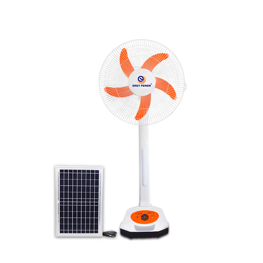 Ventilador Solar 3 Velocidades con 2 Luces Led