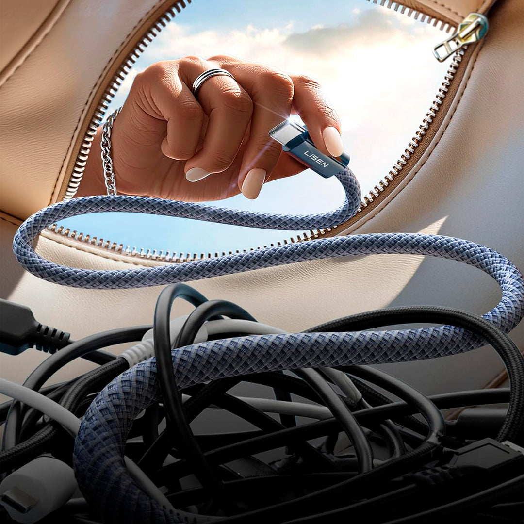 Cable LISEN Carga Rapida usb C 3.0 Trenzado