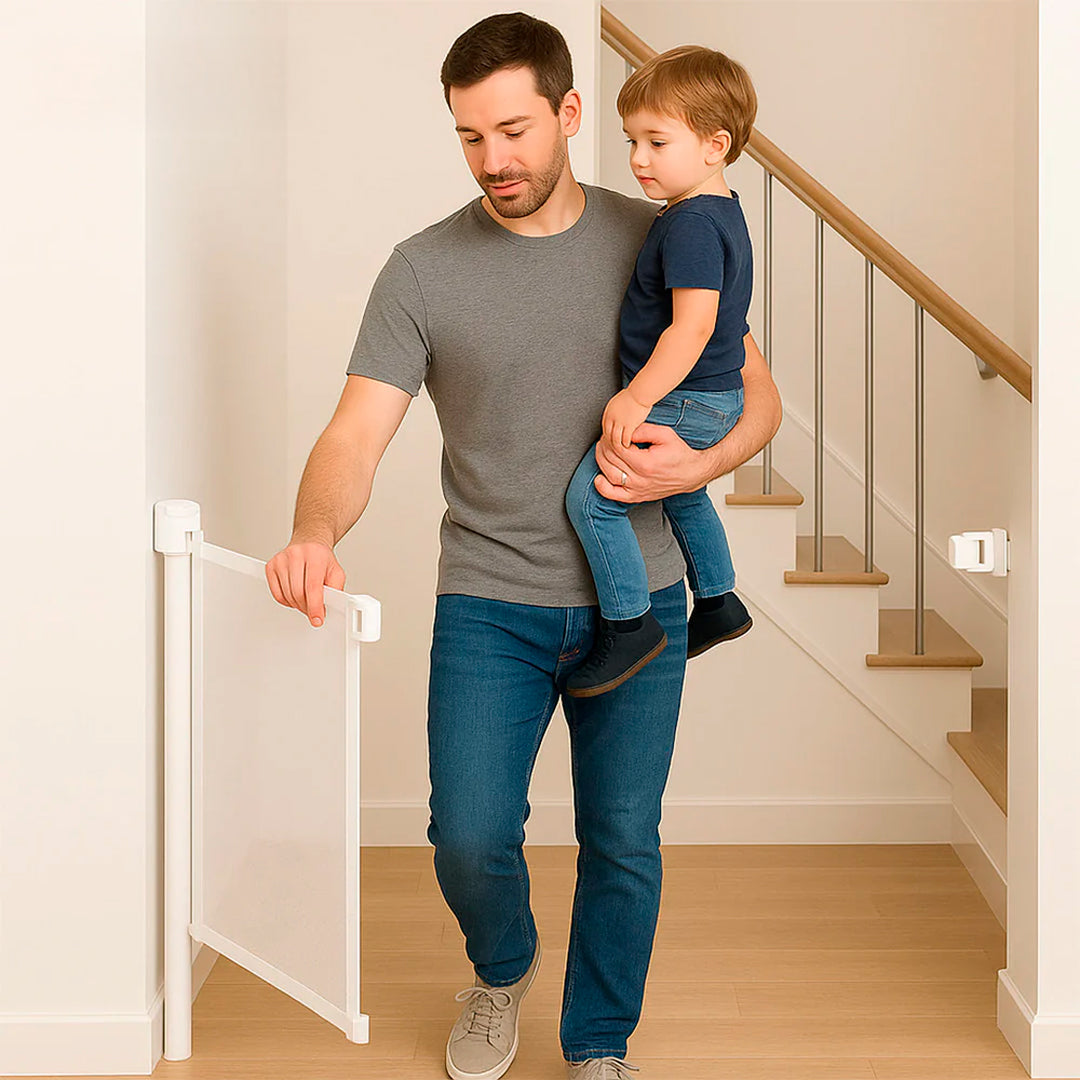 Puerta Flexible con Malla Retráctil de Seguridad MilGenial