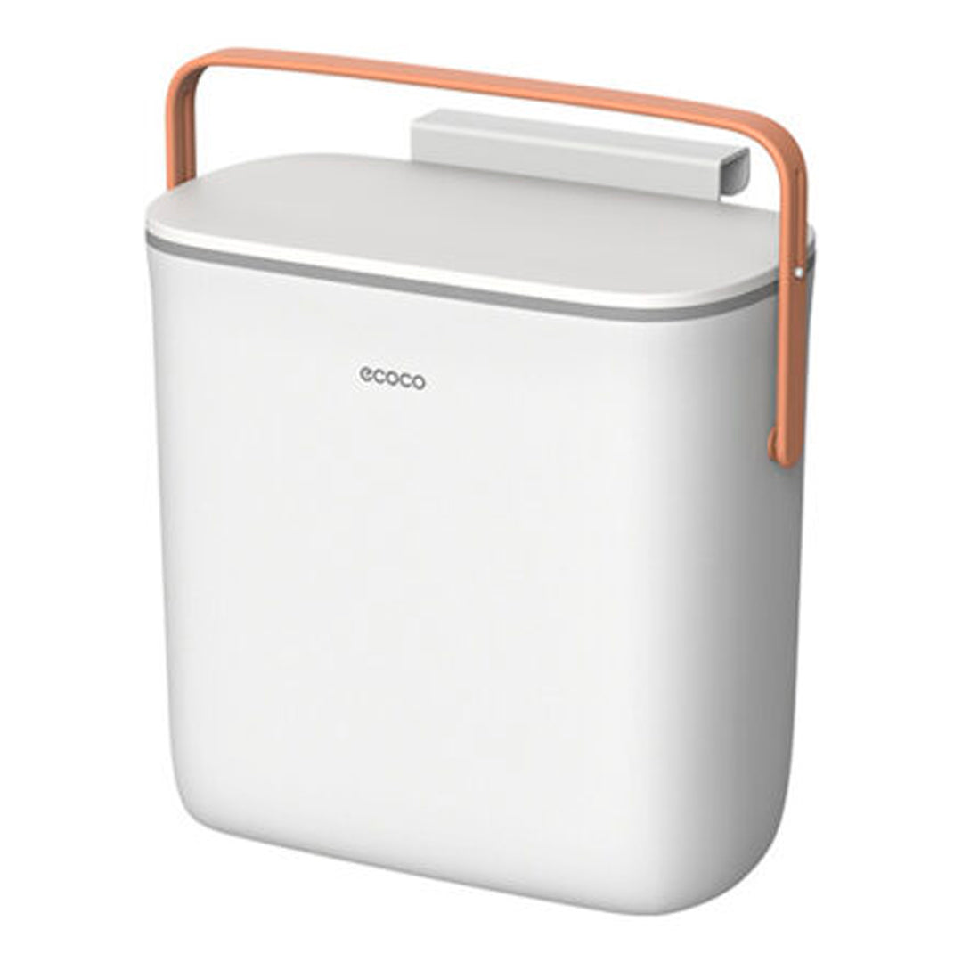 Basurero Papelera  con Tapa para Colgar Cocina Ecoco 10 L