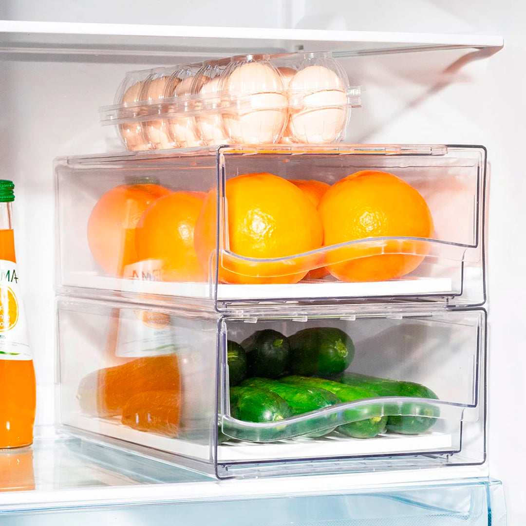 Contenedores Apilables en Acrilico para Heladera