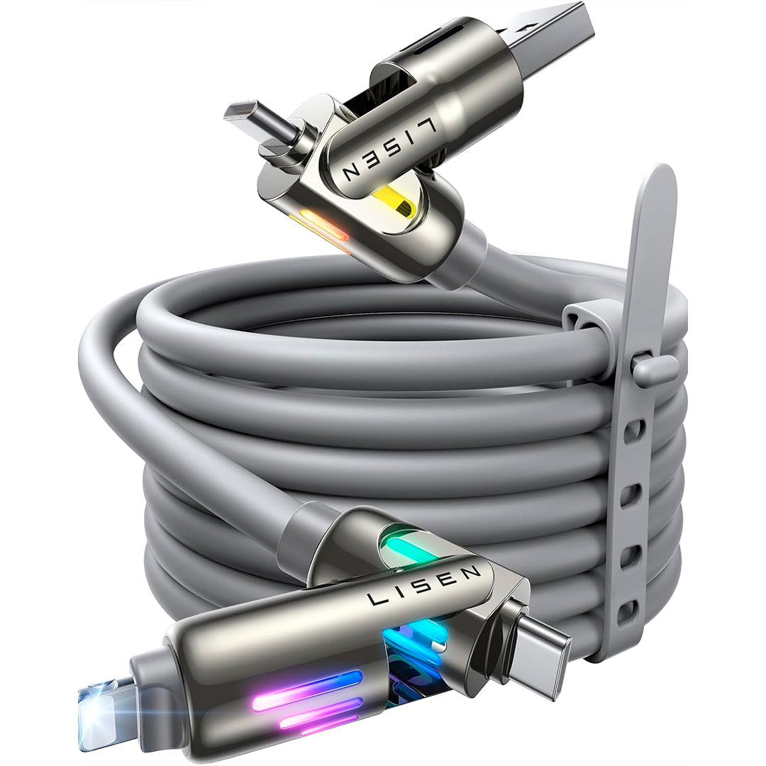 Cable LISEN Usb de 2mts Carga Rapida 4 en 1