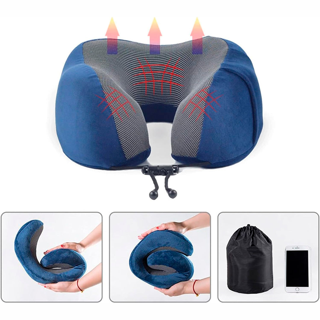 Almohada de Viaje de Regalo Cubre Ojos + Tapones Oidos