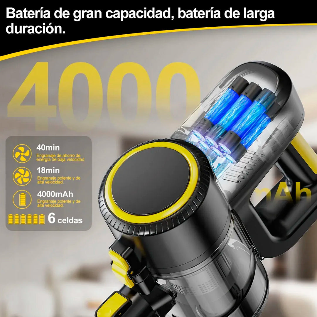 Aspiradora Vertical Inalámbrica Flexible 3 en 1 de 250W