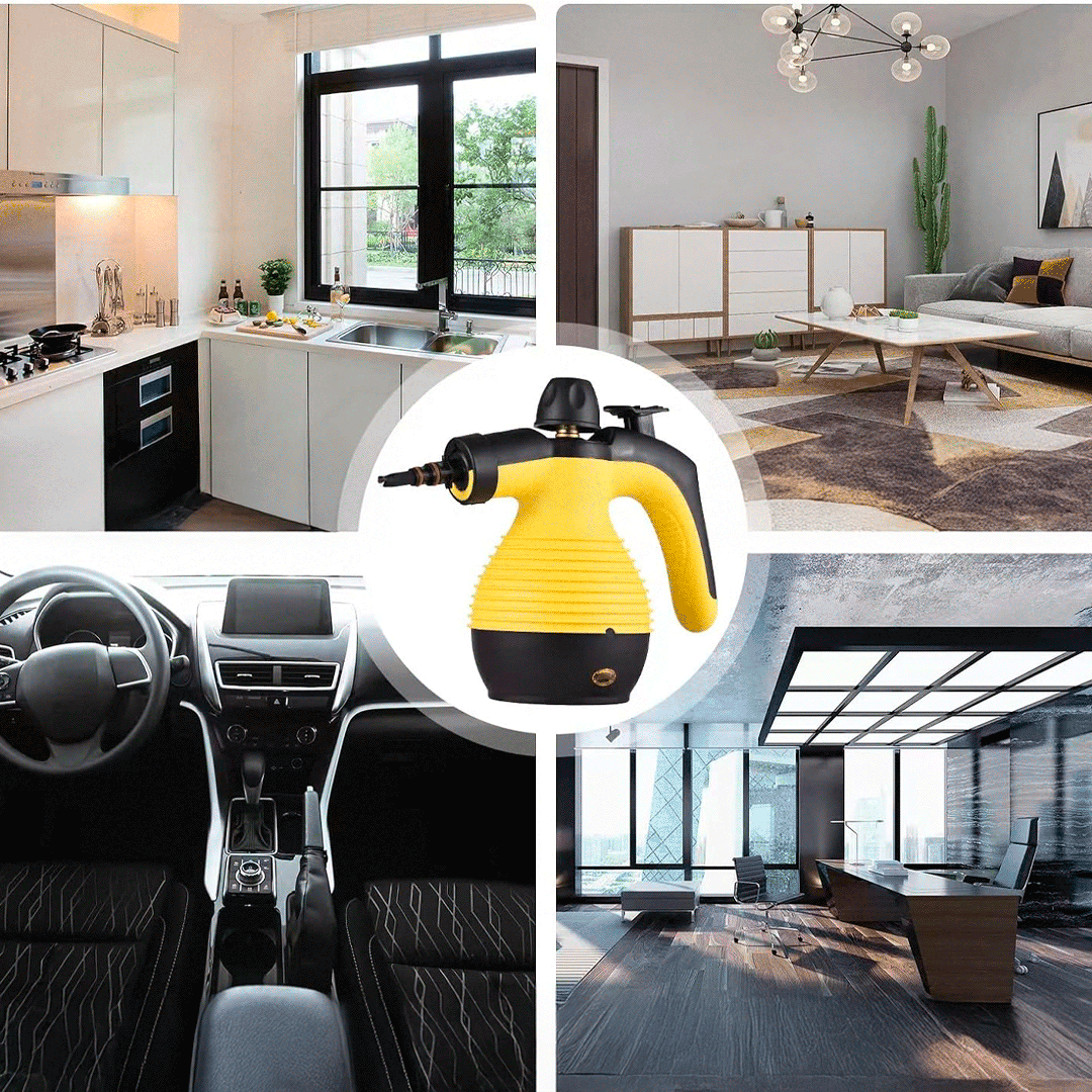 Maquina de Limpieza con Vapor 1050w con 6 Cabezales