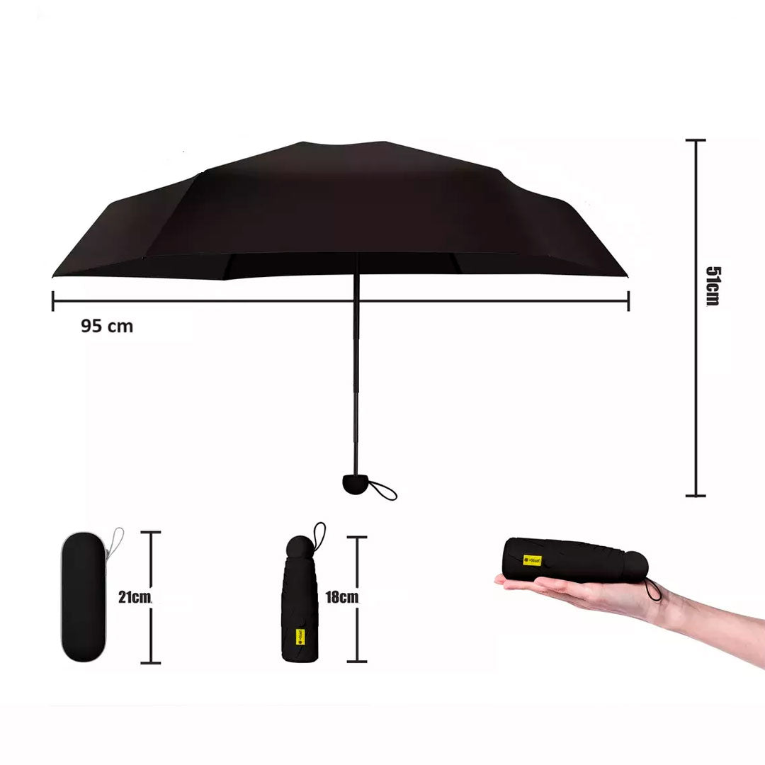 Mini Paraguas Plegable con Estuche UPF50+