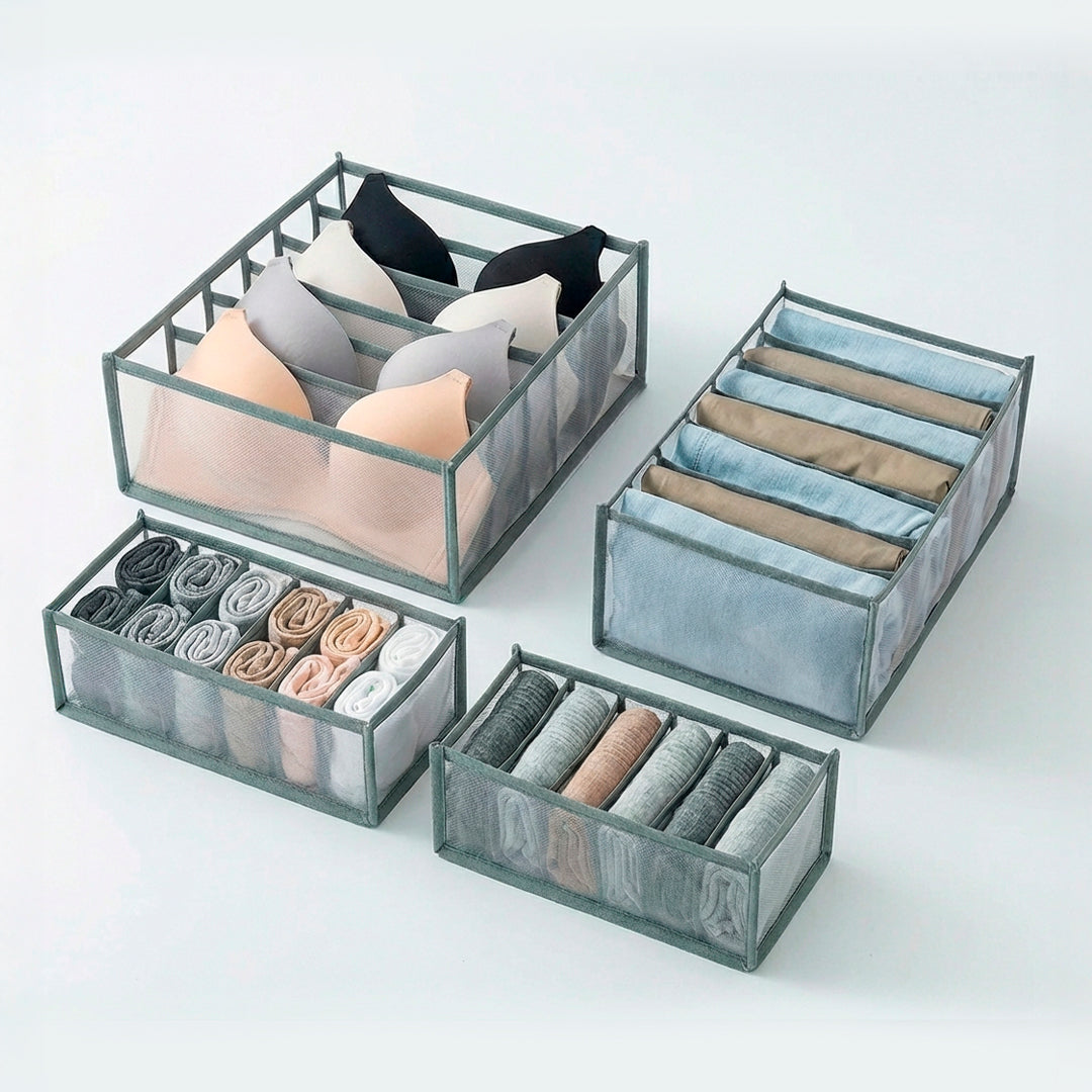 Set de 4 Organizadores para Ropa Milhome