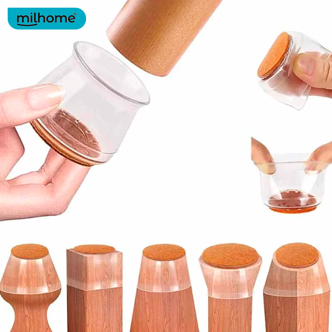 Pack de 16 Protectores de Silicona para Sillas Milhome