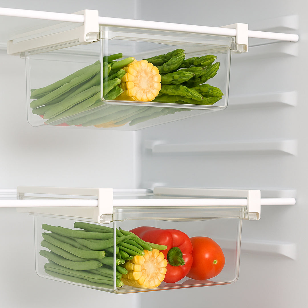 Set de 2 Organizadores para Heladera Ajustables