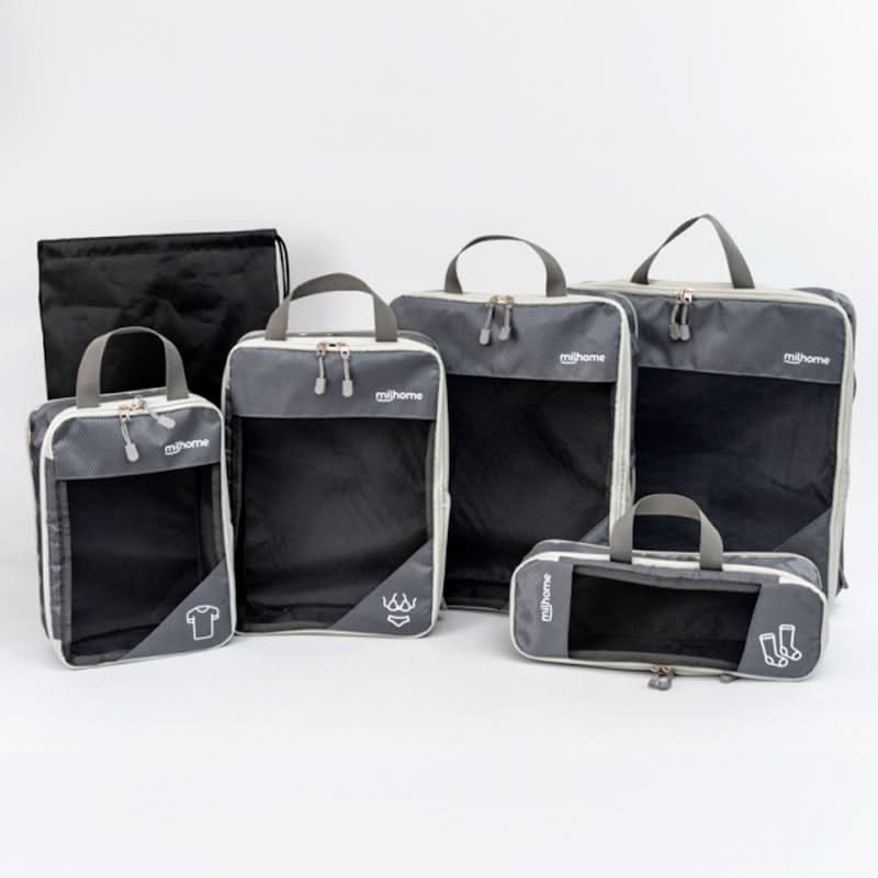 Set de 5 Bolsas Organizadoras para Viaje Milhome
