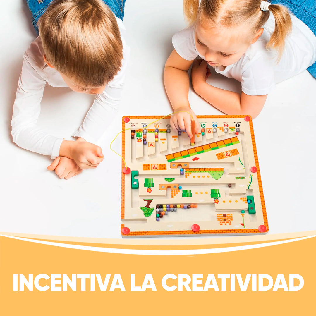 Juego Tablero Laberinto Magnético en Madera