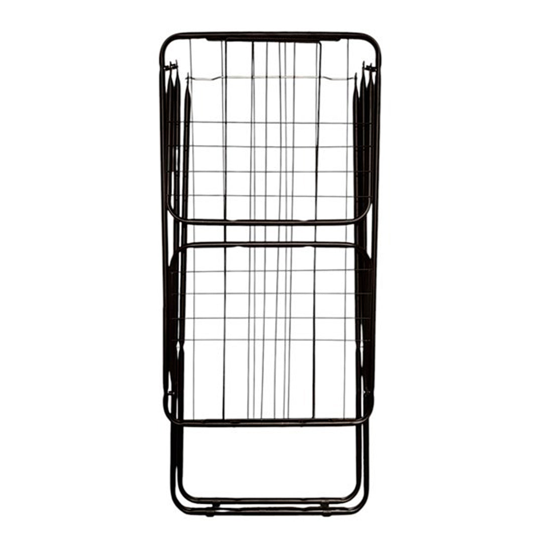 Tender de Ropa con Pie Doble con Alas Negro