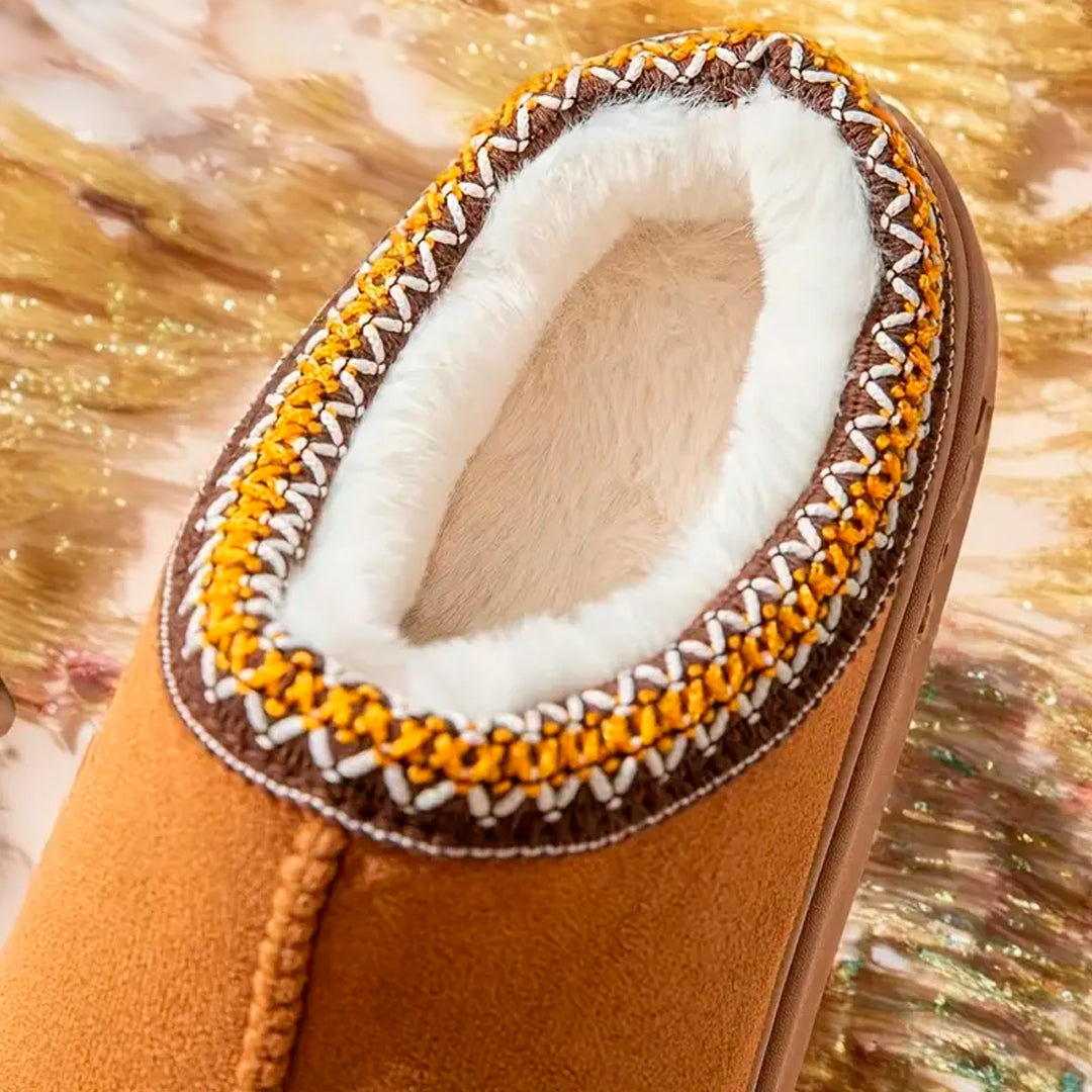 Pantuflas SoftCloud con Suela de Eva y Simil Corderito