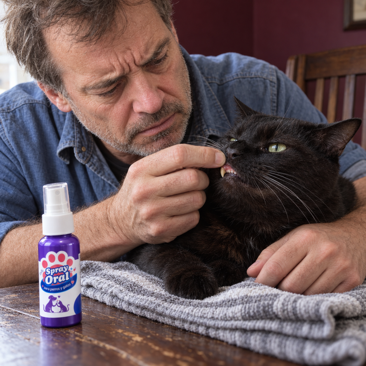 Pulverizador Bucal para Cuidado de Mascota