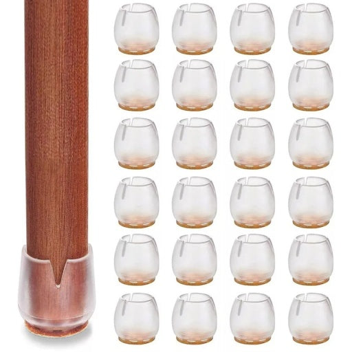 Pack de 24 Protectores de Silicona para Sillas y Mesa
