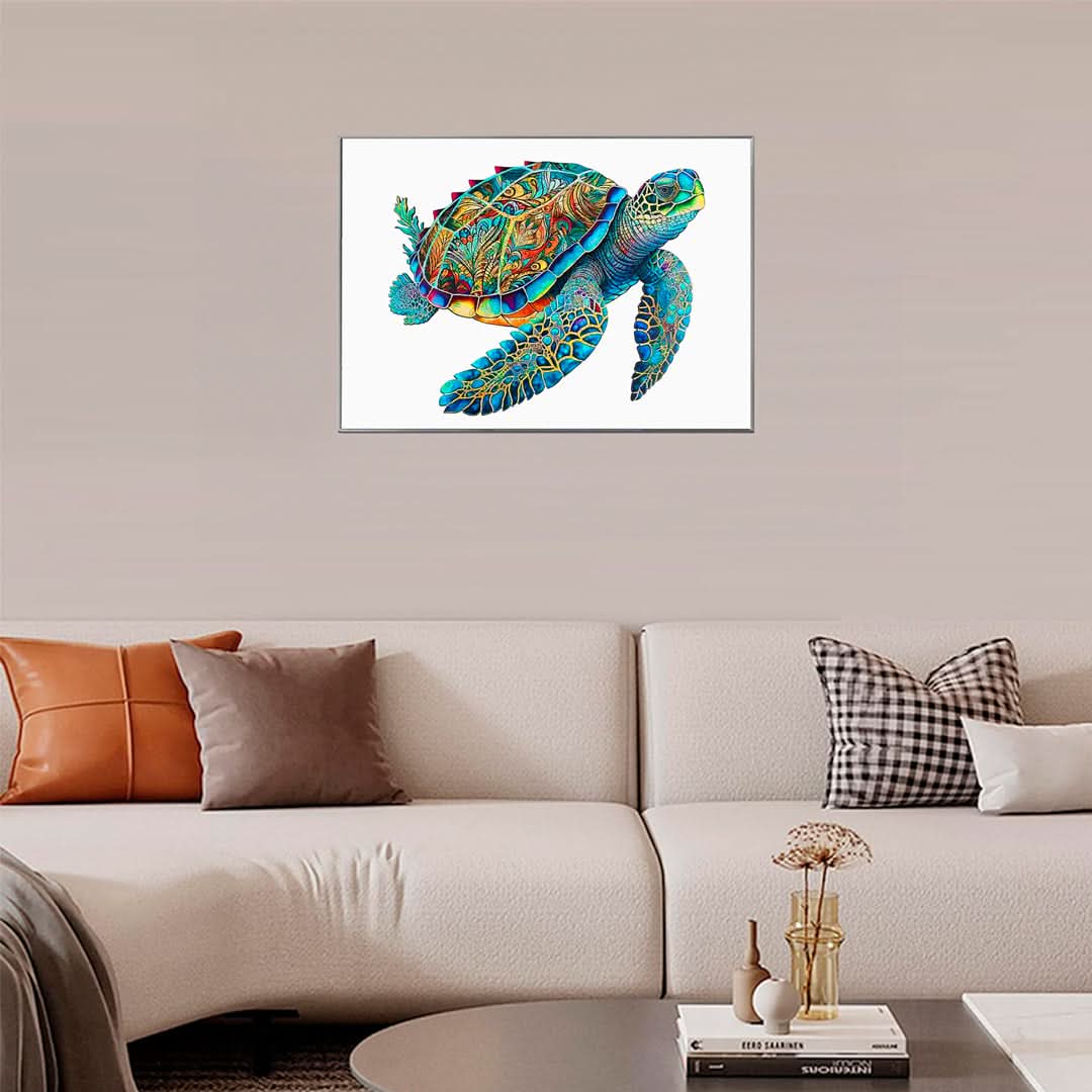 Puzzle de Madera de 300 Piezas Diseño Tortuga