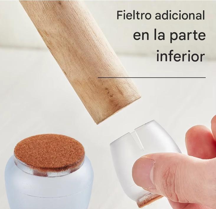 Pack de 24 Protectores de Silicona para Sillas y Mesa