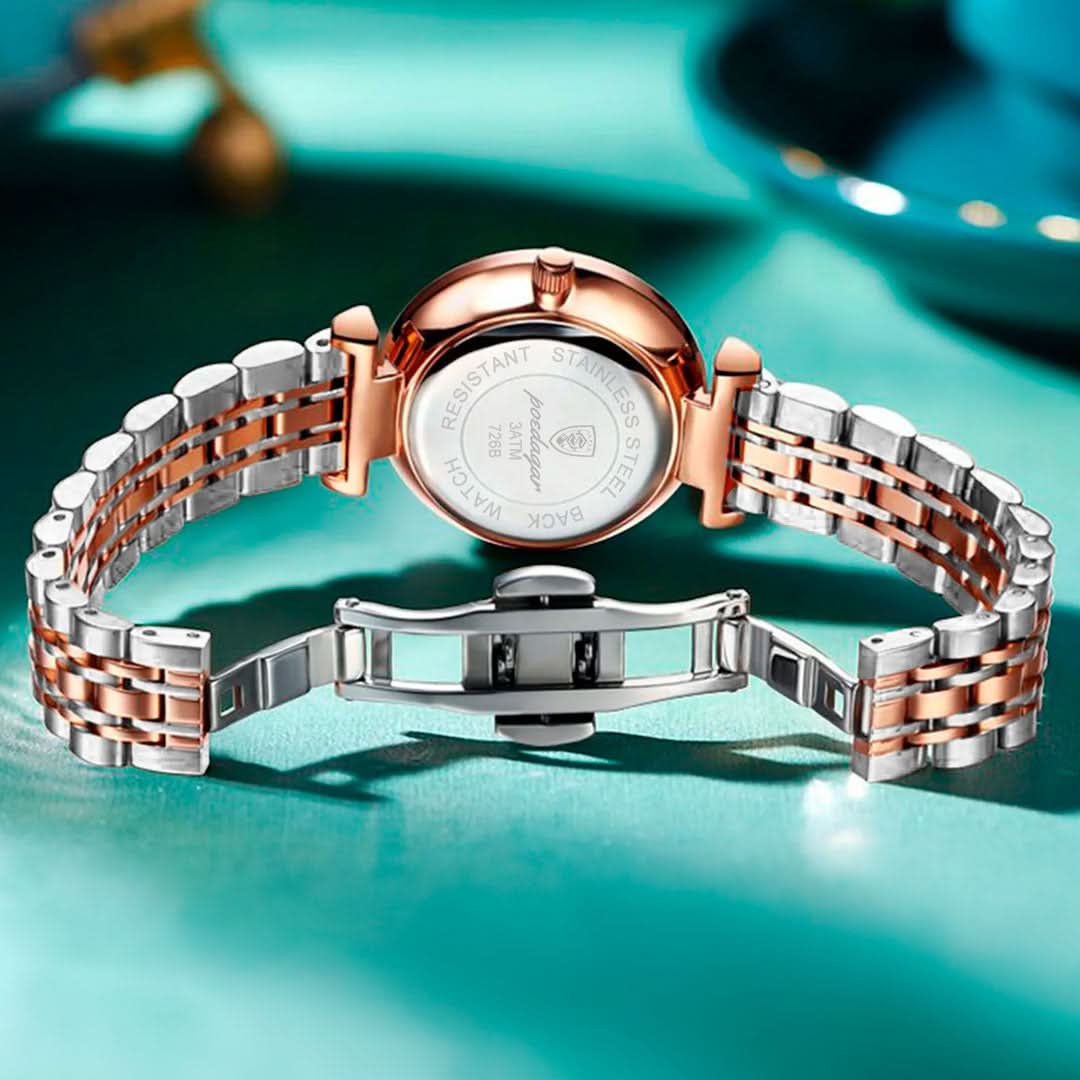 Reloj Dazzle de Acero Inoxidable para Dama Resistente al Agu