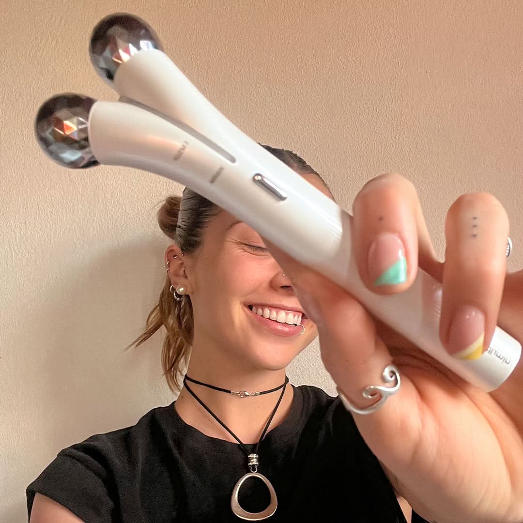 Rodillo FacialFlex Masajeador de Microcorriente Blumin