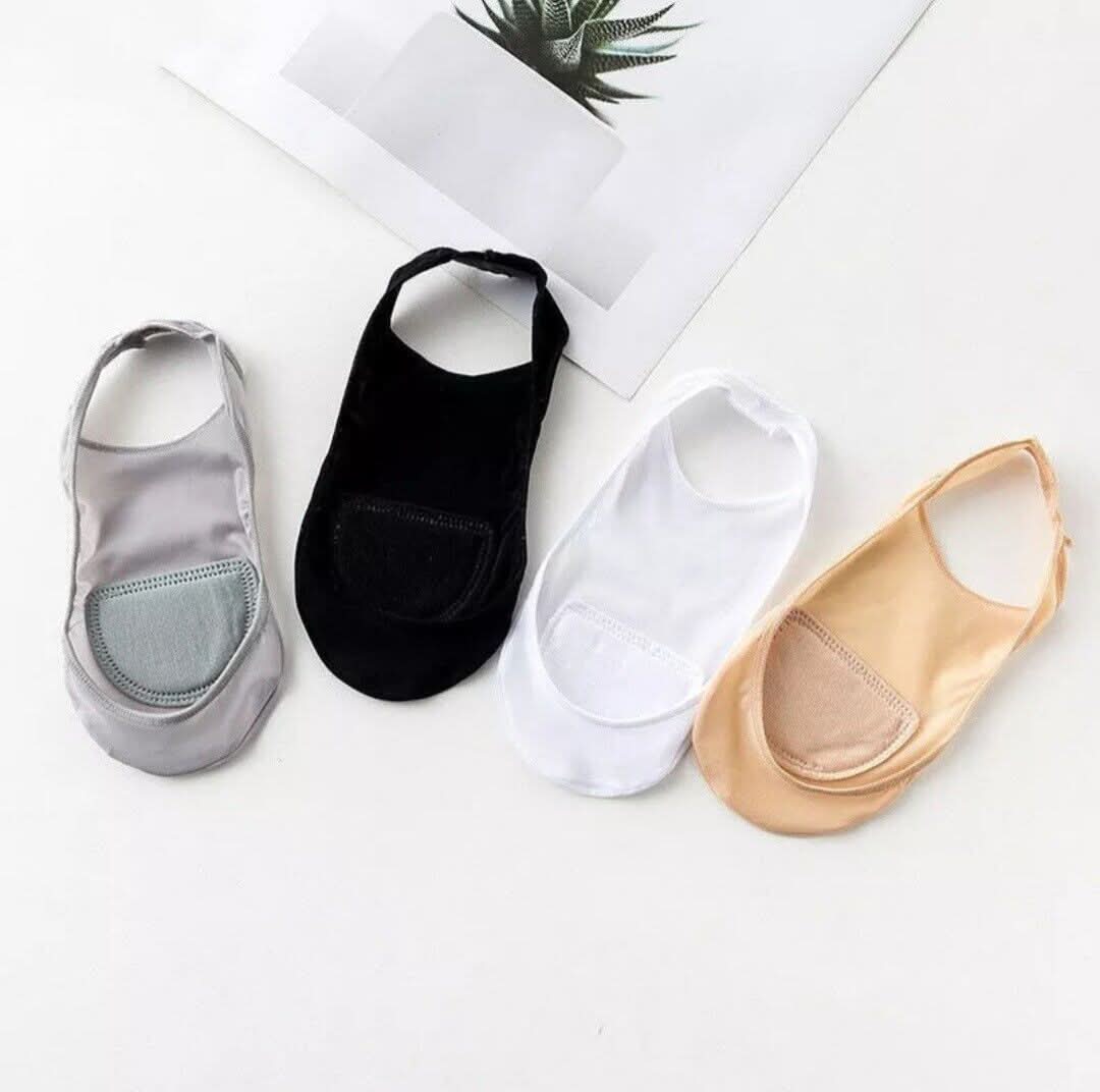 Pack de 4 Calcetines Invisibles de Silicona Antideslizantes
