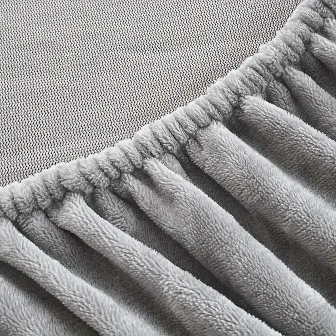 Sabana Bajera de Colchón Termica Terciopelo Con Fundas