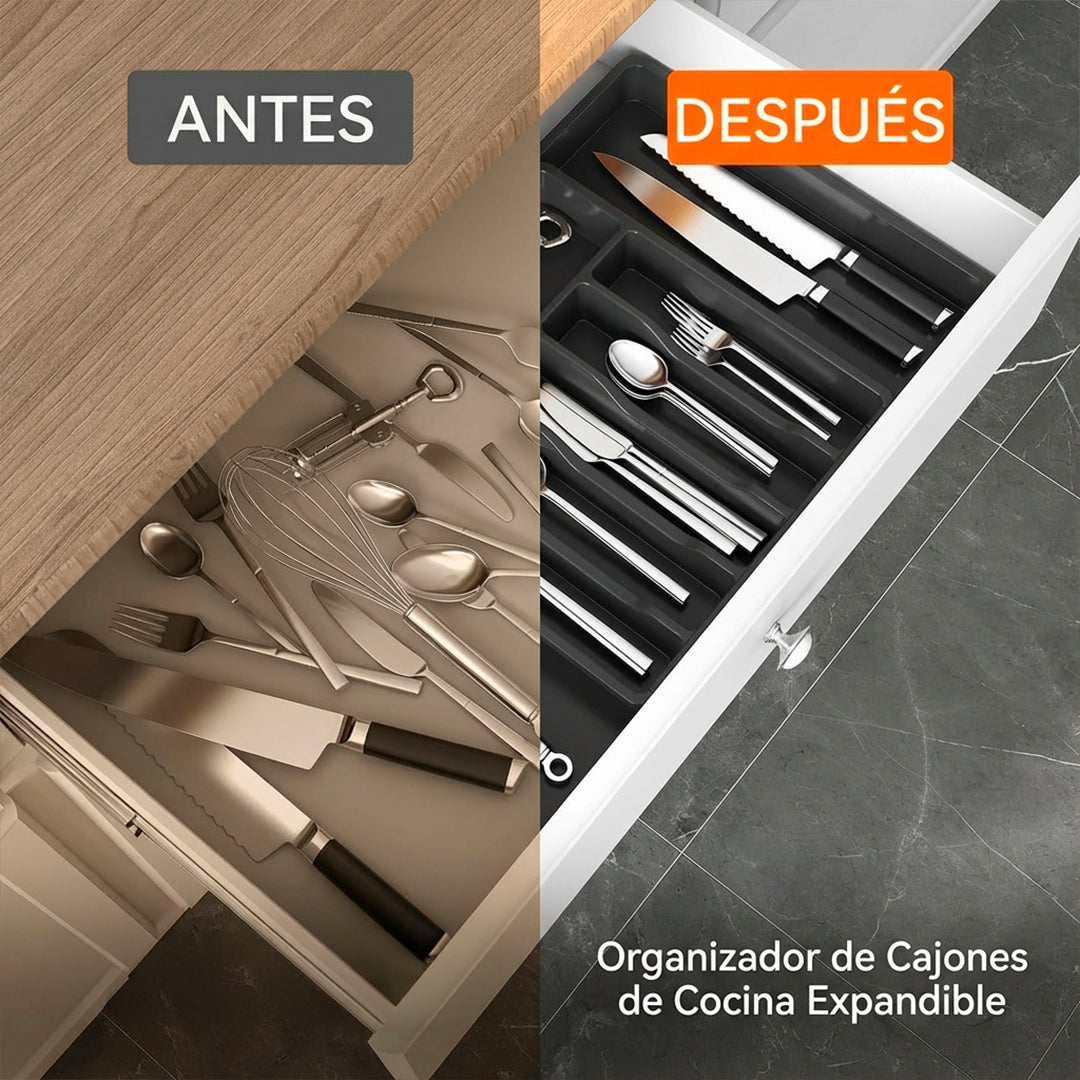Organizador de Cajones de Cocina Expandible sin BPA