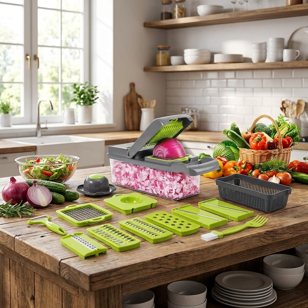 Cortador de Verduras Multifuncional 16 en 1 para Cocina