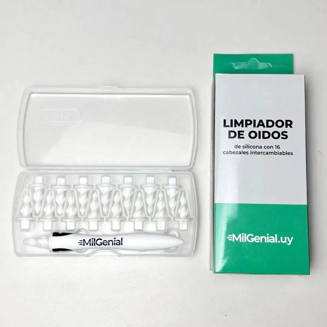 Limpiador de Oídos de Silicona con 16 Punteros Milgenial