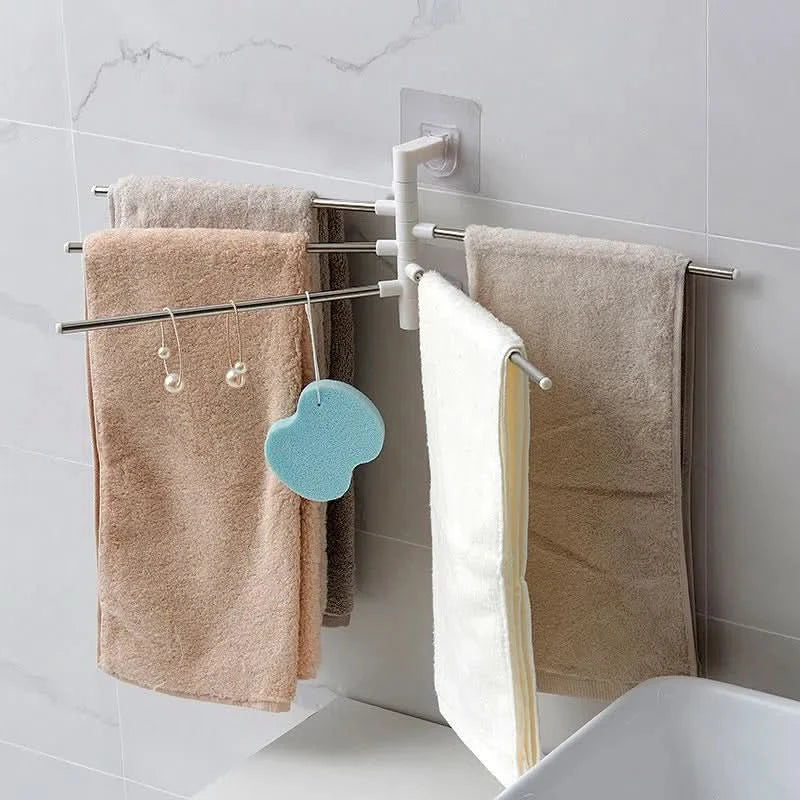 Soporte para Toallas Giratorio de 5 Brazos para Baño