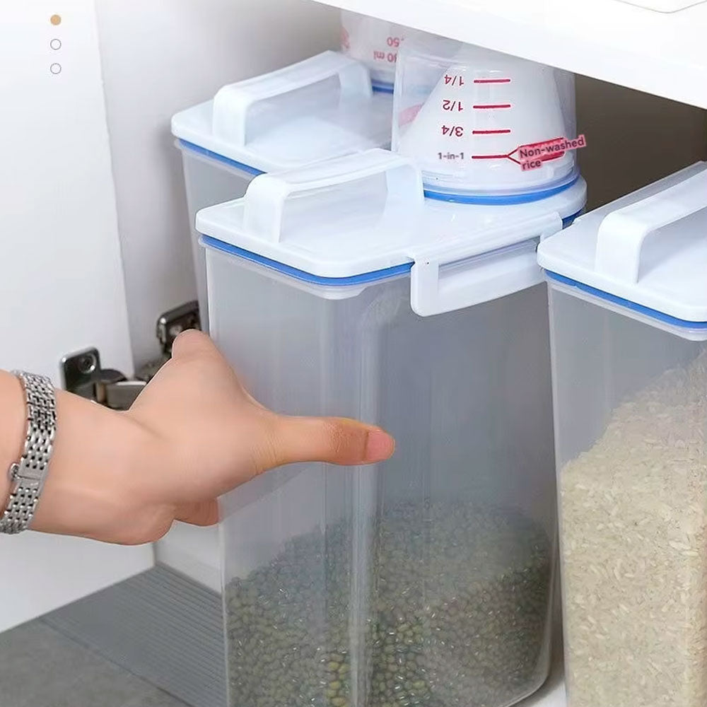 Set de 3 Contenedores Multiuso de 2,5 Litros Hermeticos