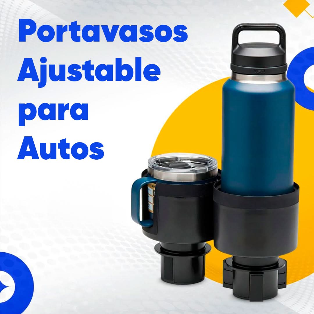 Porta Vasos y Mate Ajustable para Autos