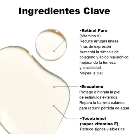 Serum/Aceite Retinol 0.5 Vitamina E y escualeno 20ML