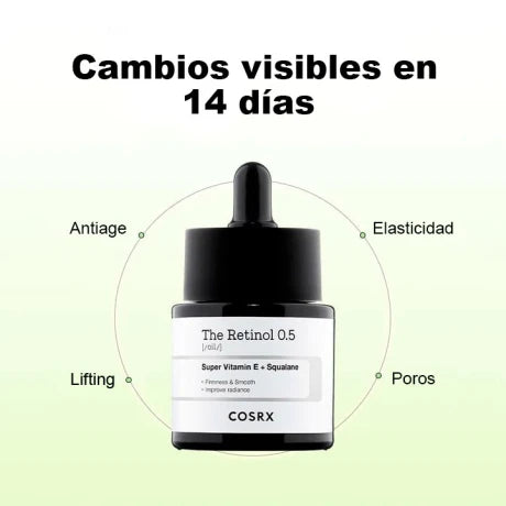 Serum/Aceite Retinol 0.5 Vitamina E y escualeno 20ML