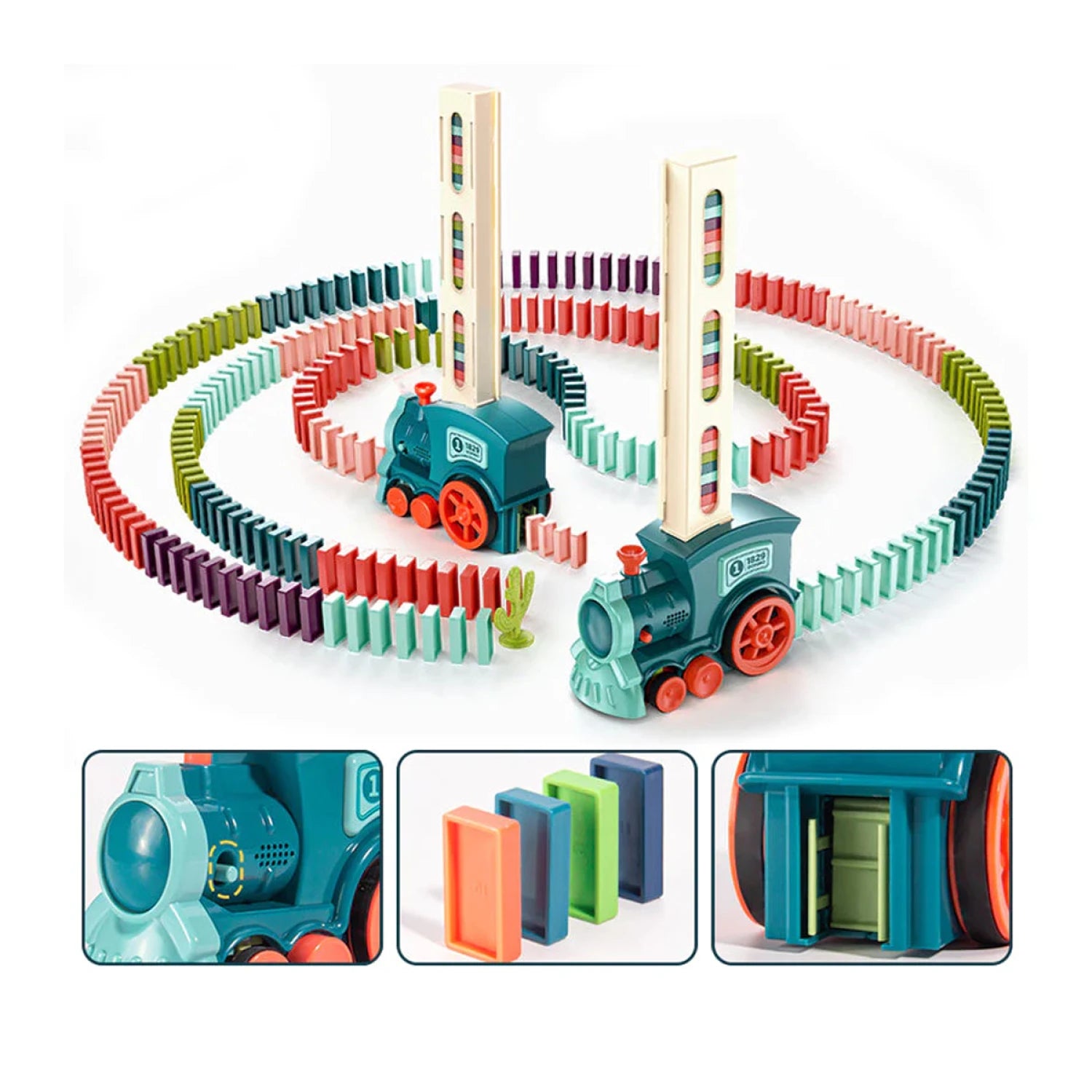 Tren Didáctico Domino con Música y Piezas