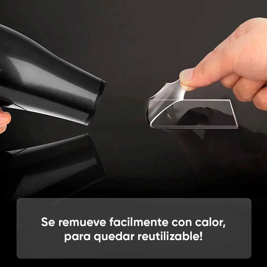 Cinta de Doble Faz Transparente Pegamucho de 5m Leisel