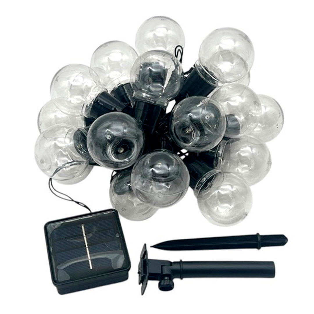 Guirnalda Led 20 Luces con Panel Solar 7 Modos